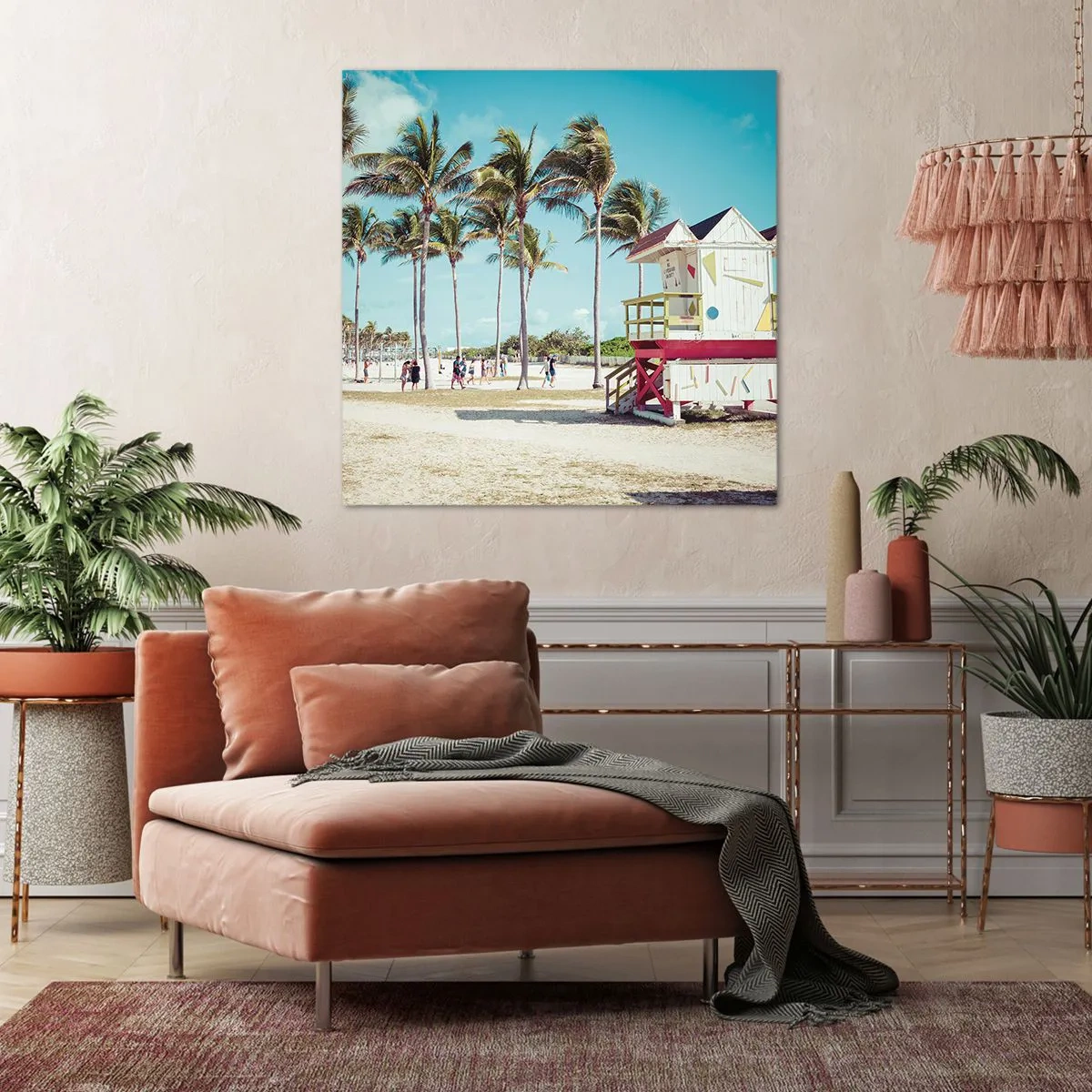 Bild auf Leinwand - Leinwandbild - Dir steht ein schöner Tag bevor - 40x40 cm