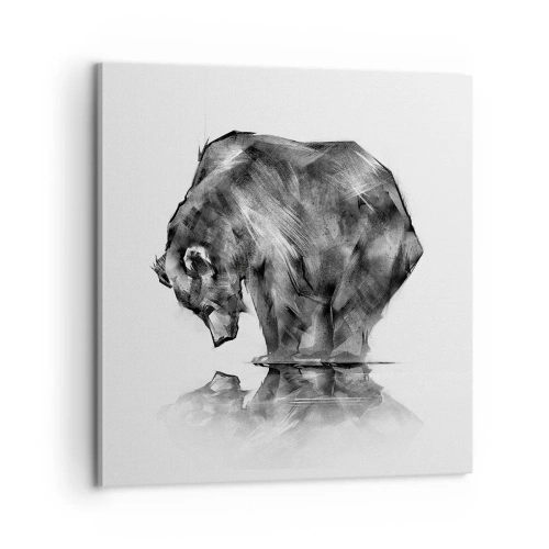 Bild auf Leinwand - Leinwandbild - Schön, jemanden in der Nähe zu sehen - 60x60 cm