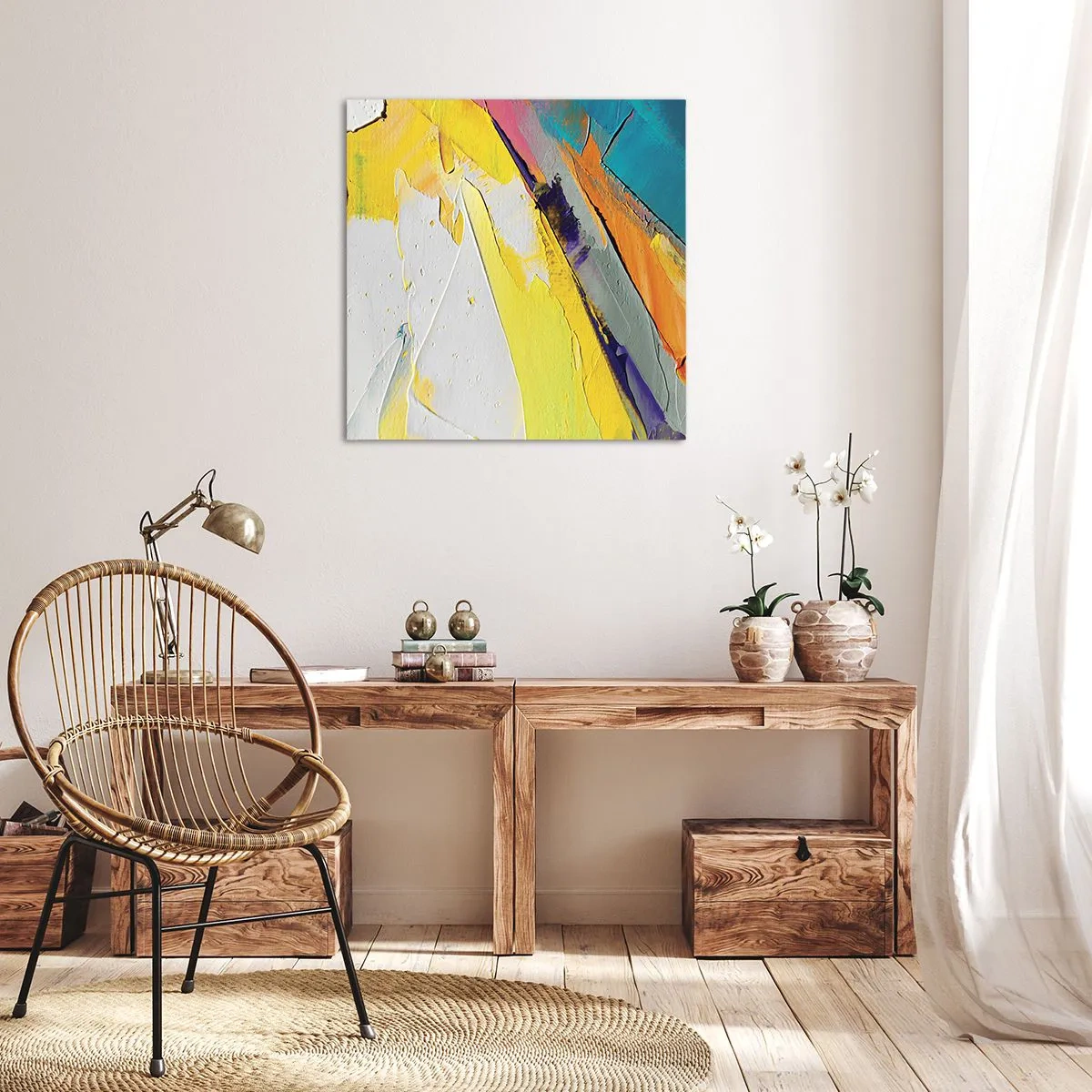 Bild auf Leinwand - Leinwandbild - Die Anatomie des Lichts - 70x70 cm