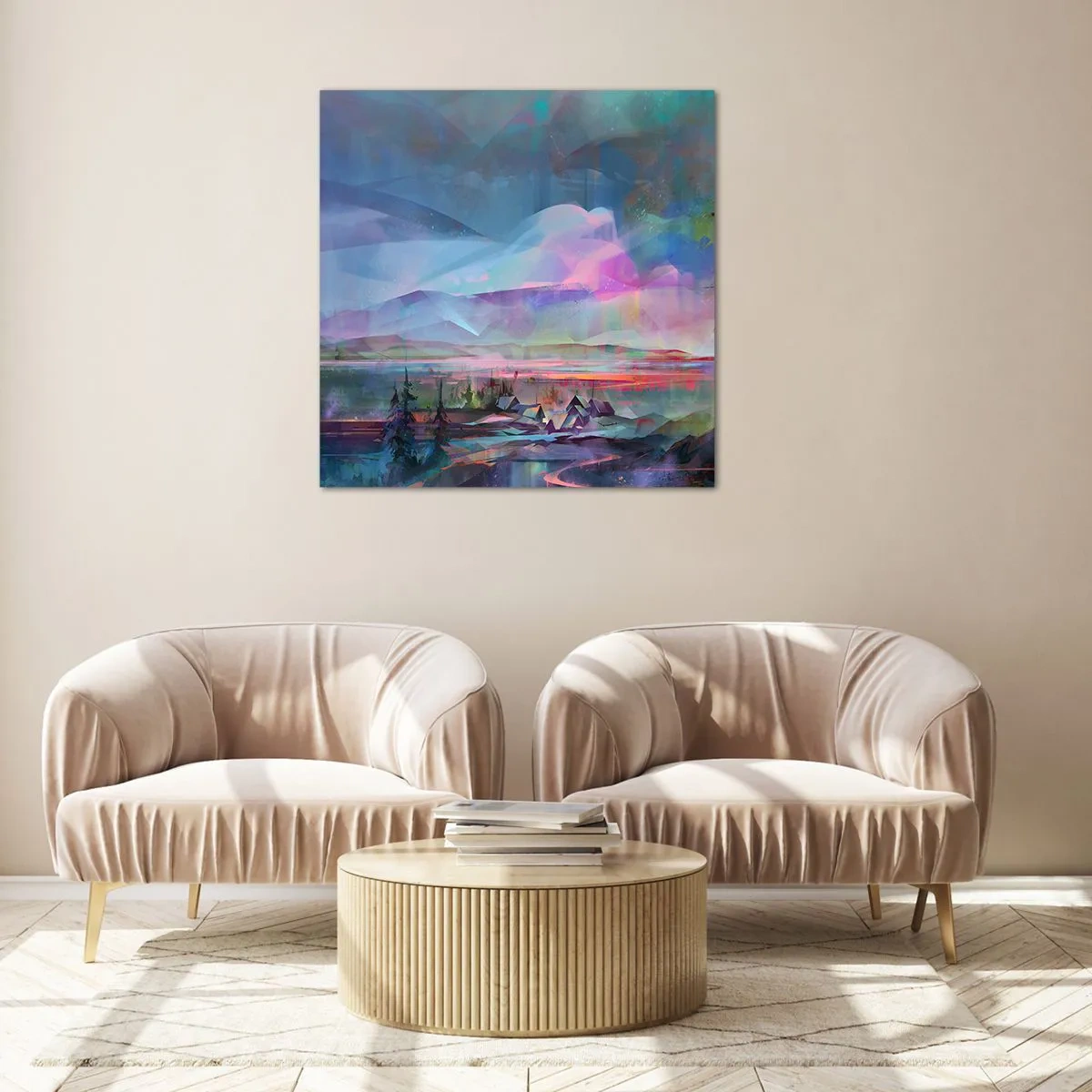 Glasbild - Bild auf glas - Unter einem wohlwollenden Himmel - 40x40 cm