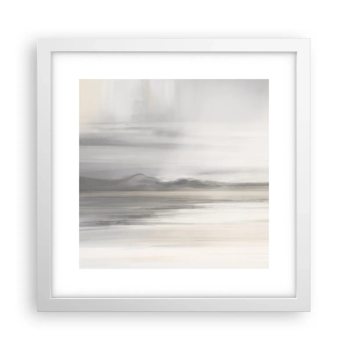 Poster in einem weißen Rahmen - Nachdenkliche Distanz - 30x30 cm