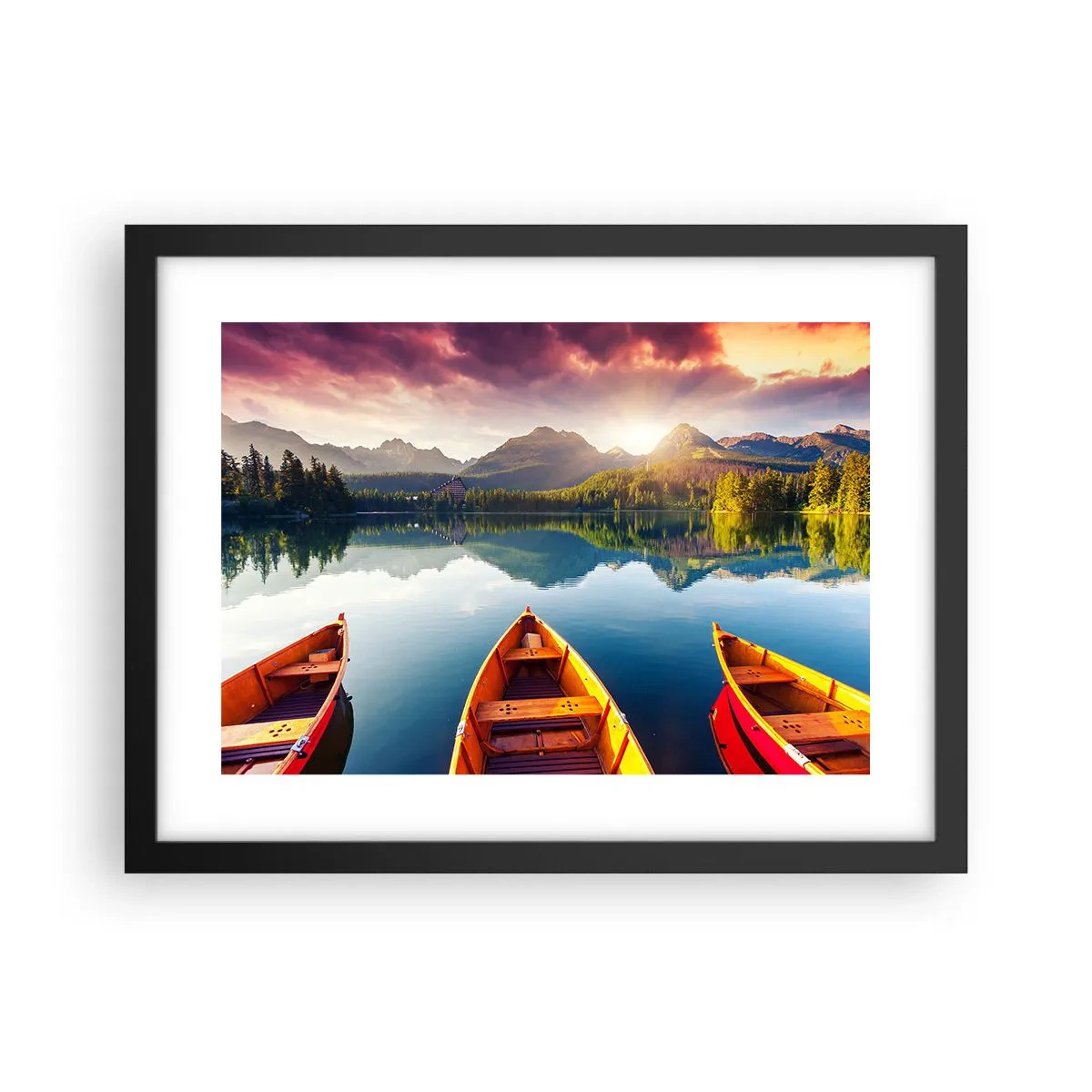 Poster in einem schwarzem Rahmen - Nichts gegen die Natur - 40x30 cm