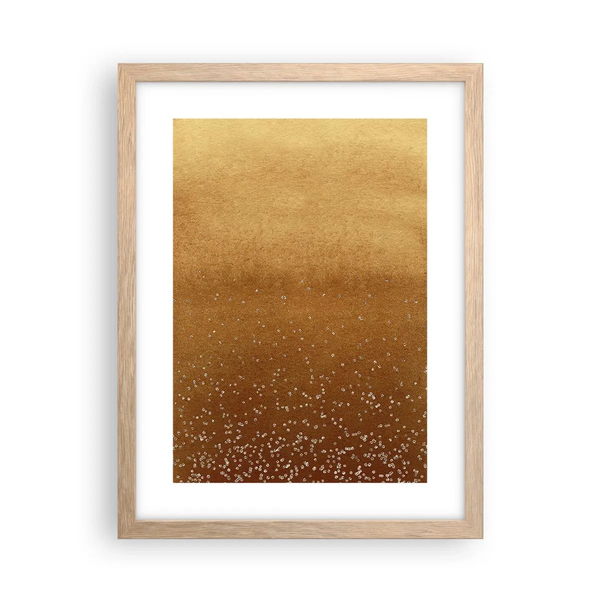 Poster in einem Rahmen aus heller Eiche - Die Geburt des Lichts - 30x40 cm