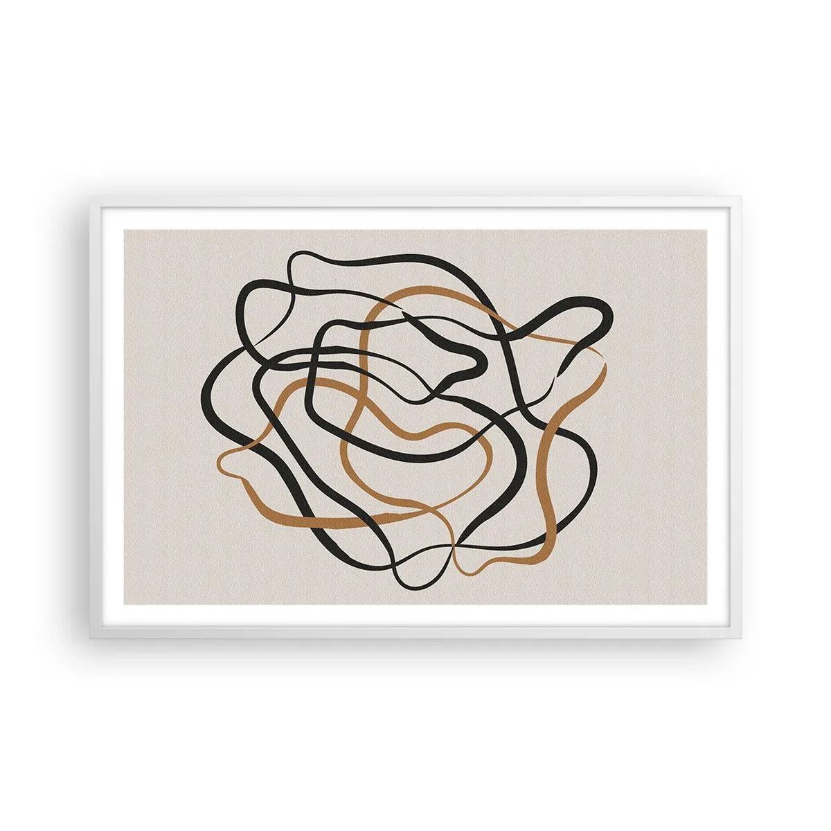Poster in einem weißen Rahmen - Alles ging schief - 91x61 cm