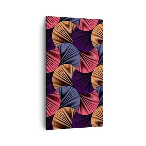 Bild auf Leinwand - Leinwandbild - Im kreisenden Rhythmus - 45x80 cm