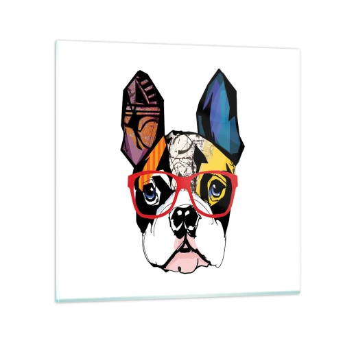 Glasbild - Bild auf glas - Intellektuelle - 30x30 cm