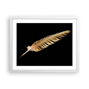 Poster in einem weißen Rahmen - Er hat ein ungewöhnliches Schreibtalent ... - 50x40 cm