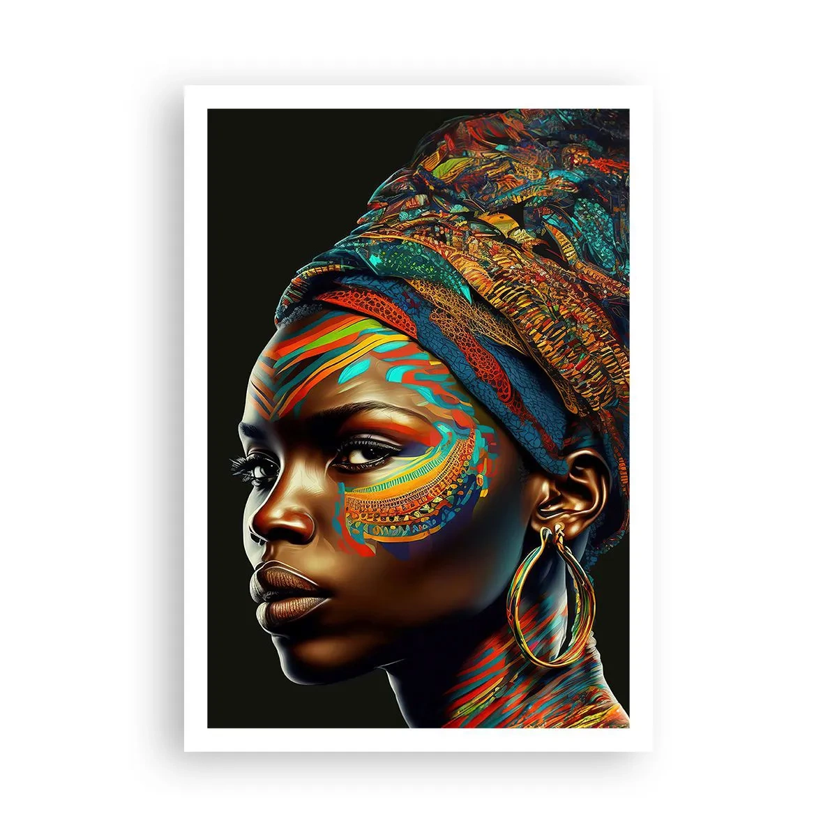 Poster - Afrikanische Königin - 70x100 cm