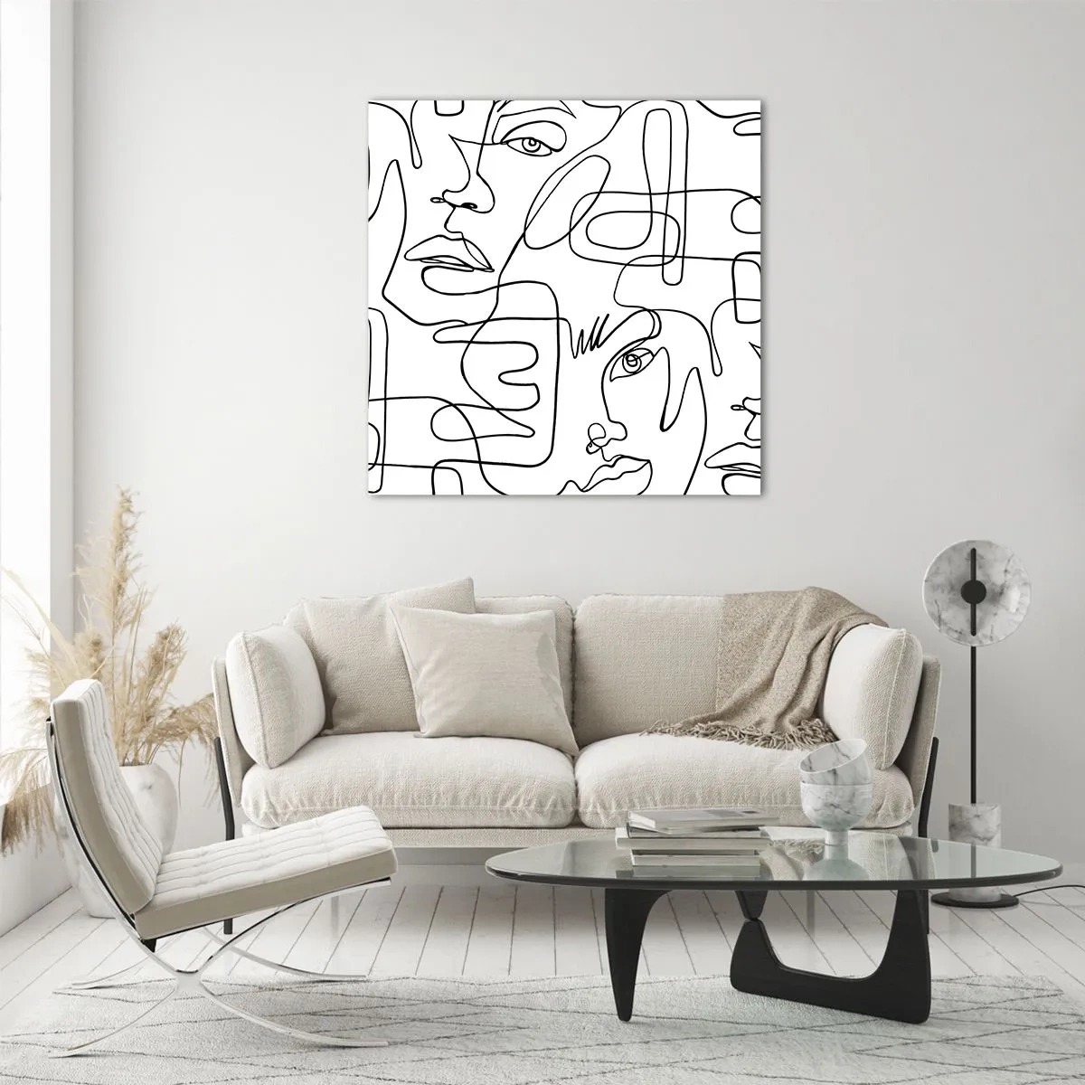 Glasbild - Bild auf glas - In verworrenen Gefühlen - 30x30 cm