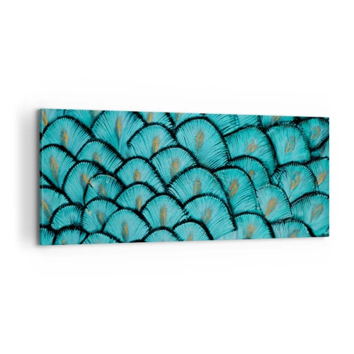 Bild auf Leinwand - Leinwandbild - Große Federgala - 100x40 cm