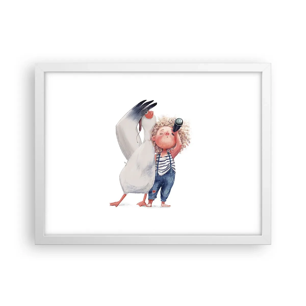 Poster in einem weißen Rahmen - Toller Reiseplan - 40x30 cm