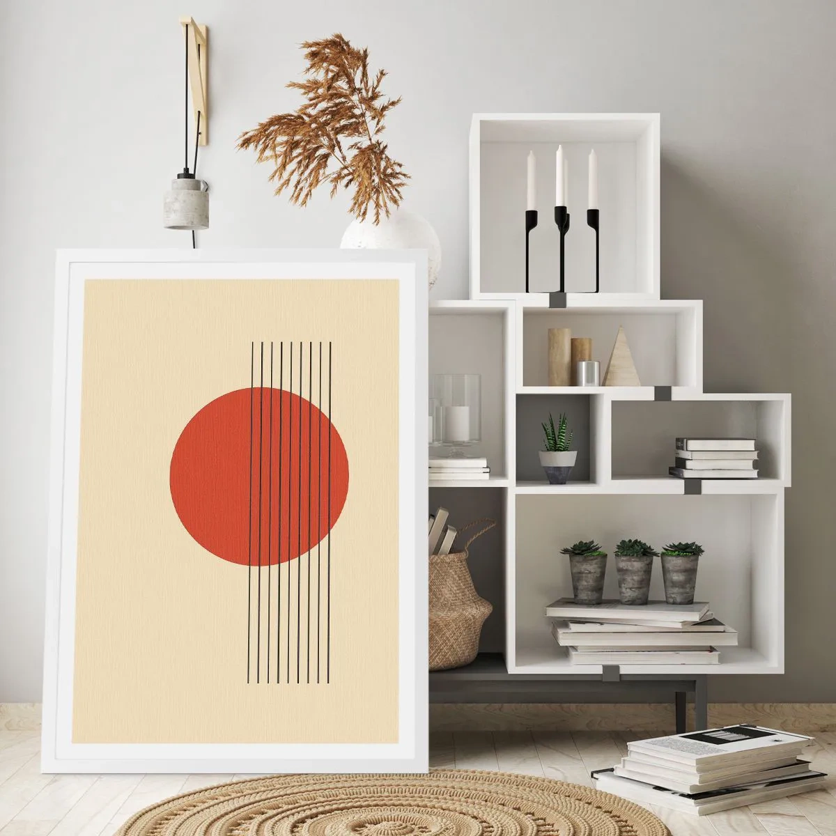 Poster in einem weißen Rahmen - Immer wieder und weiter - 30x40 cm