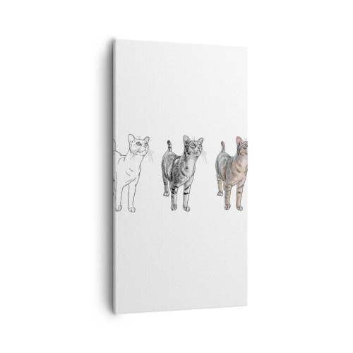 Bild auf Leinwand - Leinwandbild - Zeichenunterricht - 55x100 cm