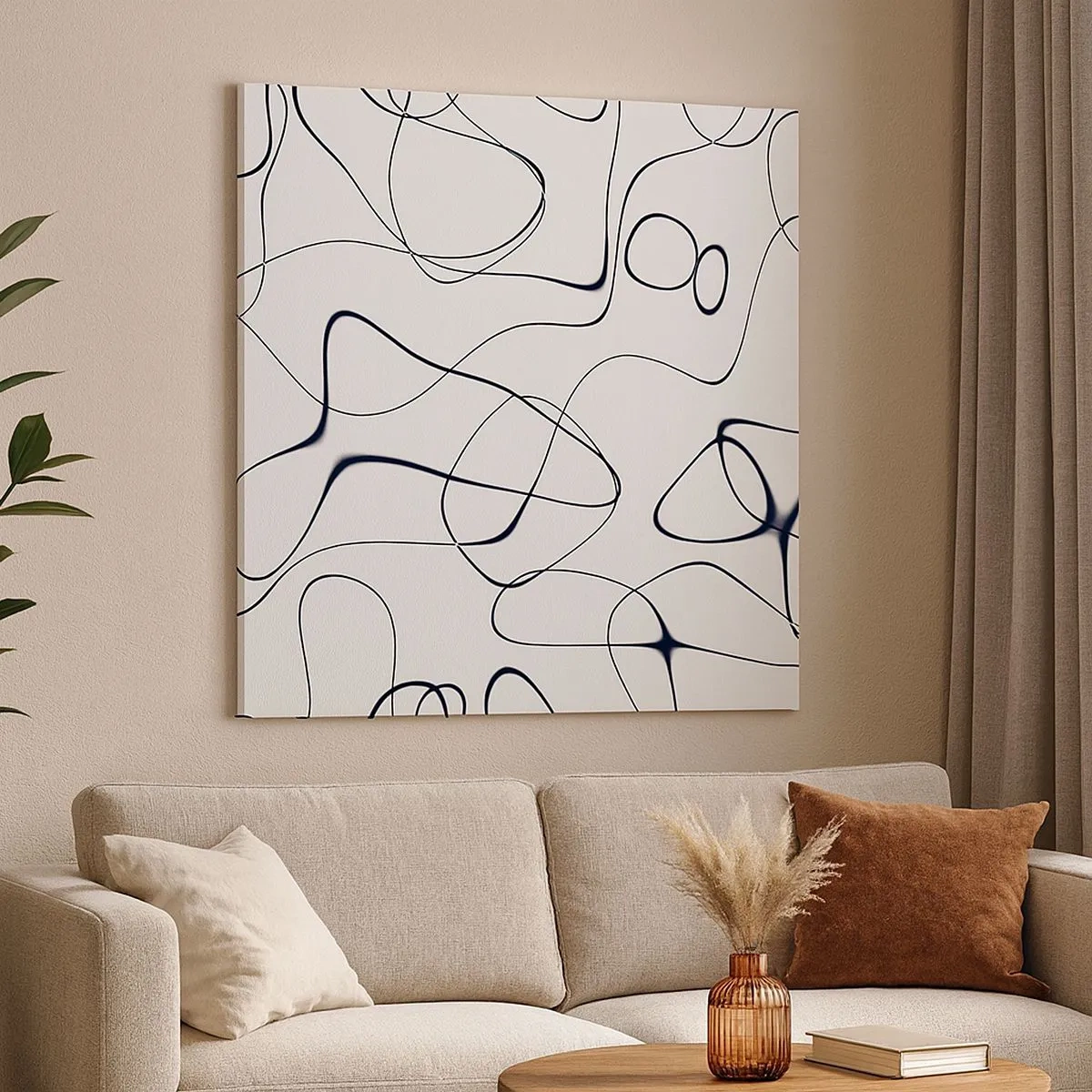 Bild auf Leinwand - Leinwandbild - Lebenswege, Wechselfälle - 30x30 cm