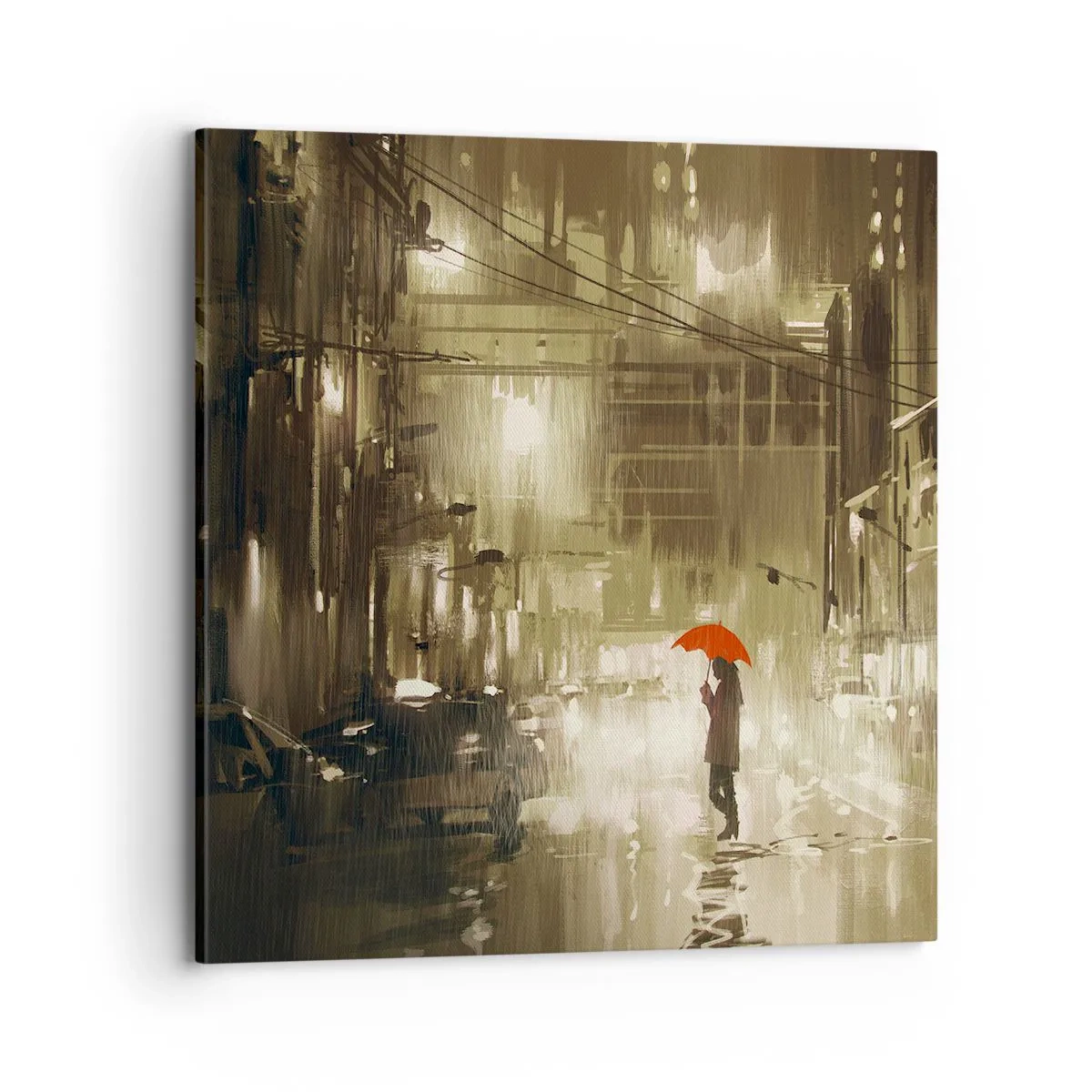 Bild auf Leinwand - Leinwandbild - Allein aber nicht einsam - 70x70 cm