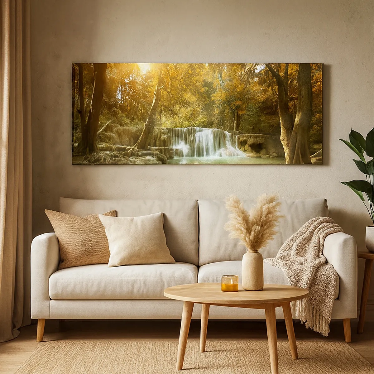 Bild auf Leinwand - Leinwandbild - Parkkaskade - 30x30 cm