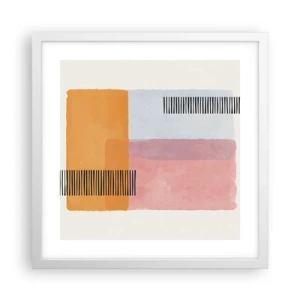 Poster in einem weißen Rahmen - Von Ecke zu Ecke - 40x40 cm