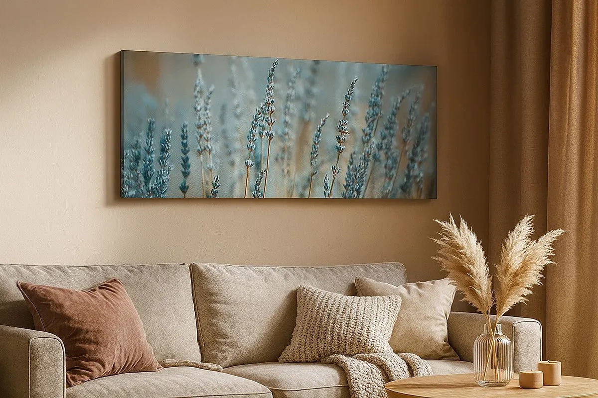 Bild auf Leinwand - Leinwandbild - Duftendes Kornfeld - 100x40 cm