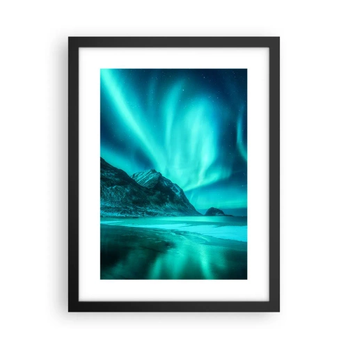 Poster in einem schwarzem Rahmen - Wunder des Nordens - 30x40 cm