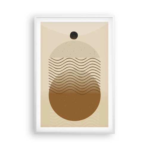 Poster in einem weißen Rahmen - Zur Entstehung geometrischer Figuren - 61x91 cm