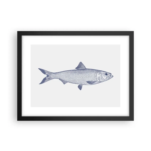 Poster in einem schwarzem Rahmen - Grüße aus den nördlichen Meeren - 40x30 cm