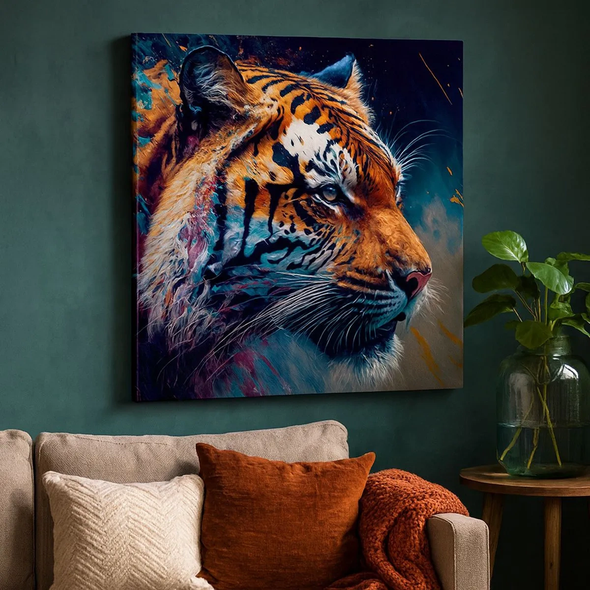 Bild auf Leinwand - Leinwandbild - Wilde Schönheit - 30x30 cm