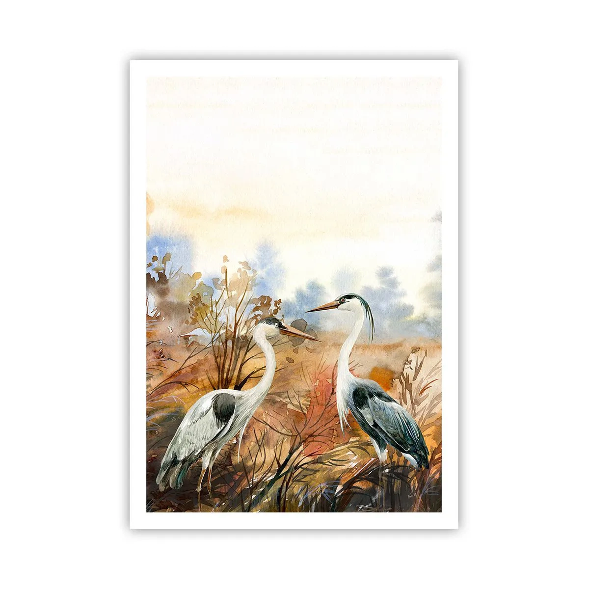 Poster - Wohin im Herbst? - 70x100 cm