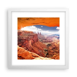 Poster in einem weißen Rahmen - Von der Natur selbst geschnitzt - 30x30 cm