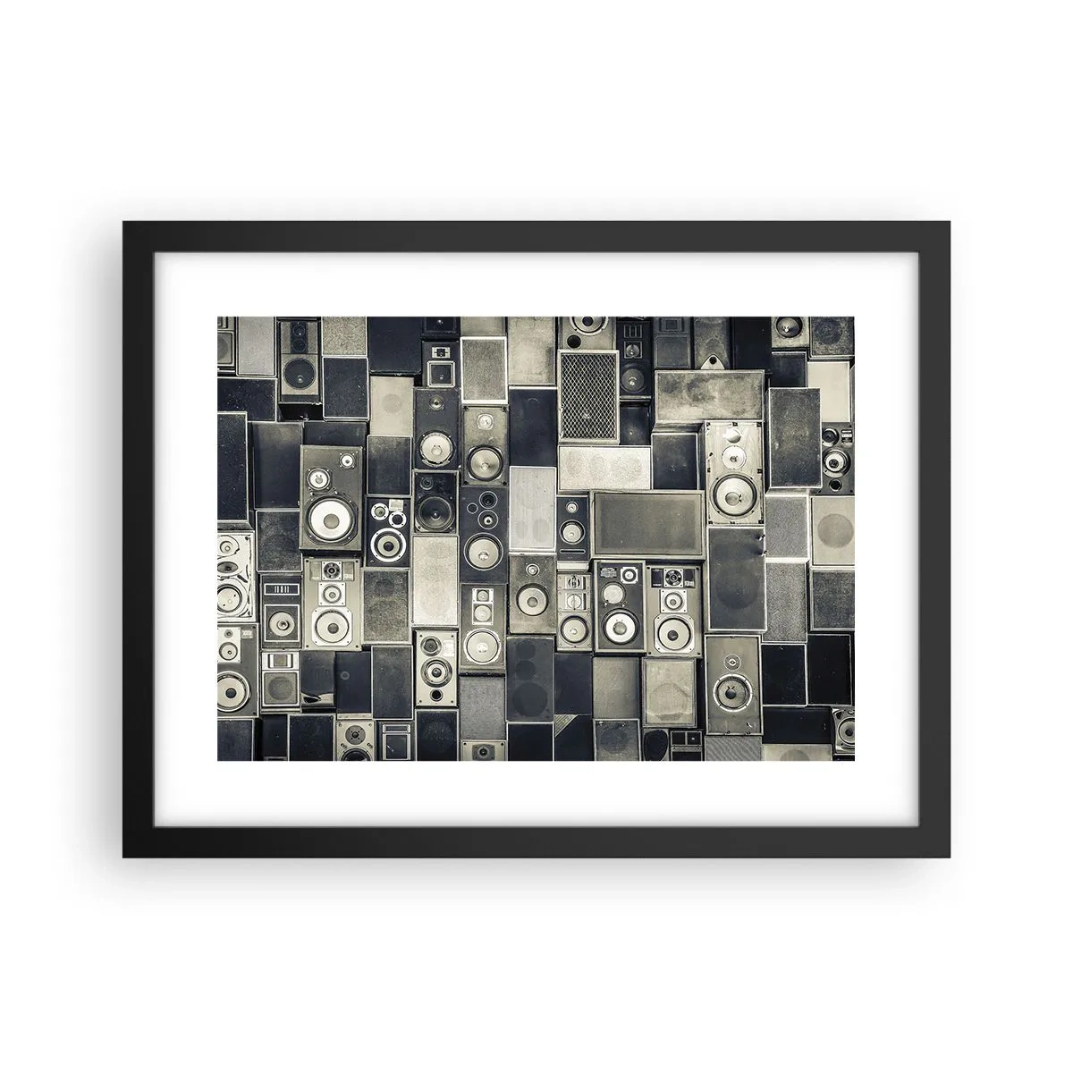 Poster in einem schwarzem Rahmen - Und es ist alles in Ordnung - 40x30 cm