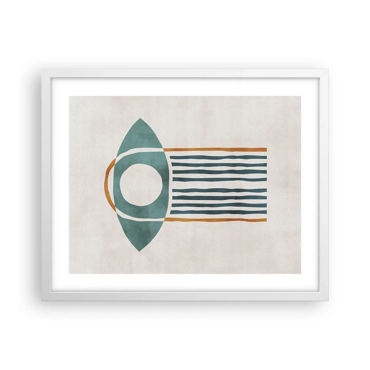 Poster in einem weißen Rahmen - Zeichen und Rituale - 50x40 cm