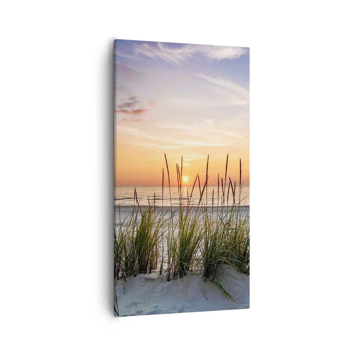 Bild auf Leinwand - Leinwandbild - Schau, denk, fühl - 55x100 cm