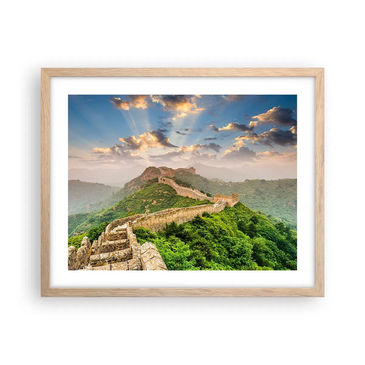 Poster in einem Rahmen aus heller Eiche - Ewige Größe - 50x40 cm
