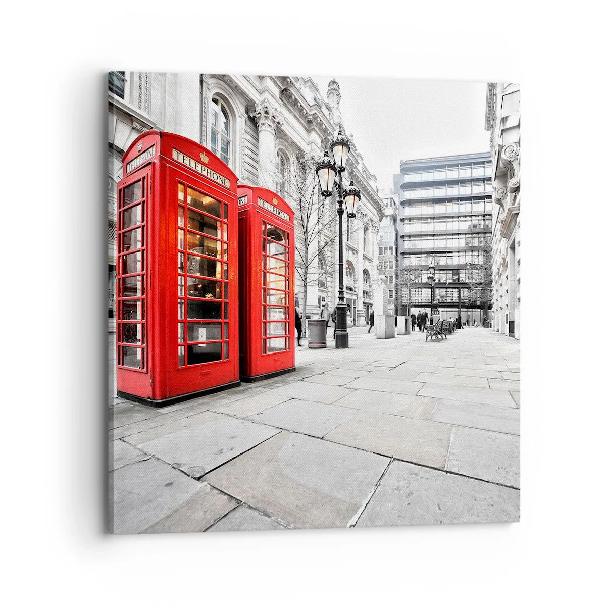 Bild auf Leinwand - Leinwandbild - Willkommen in London - 70x70 cm