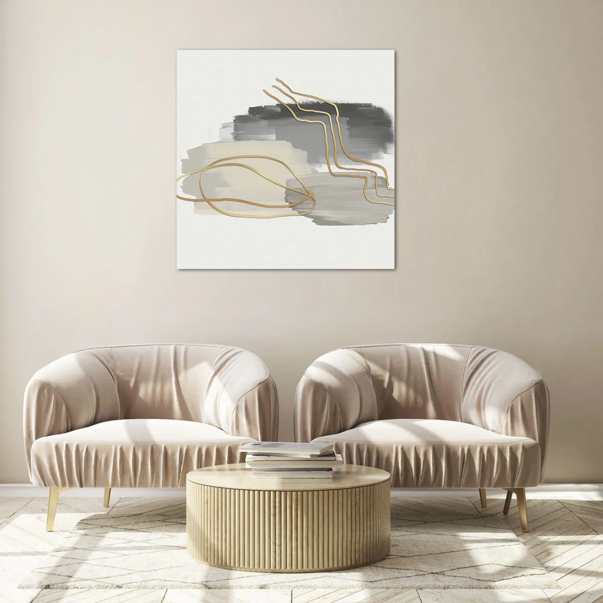 Glasbild - Bild auf glas - Dauer und Bewegung - 70x70 cm