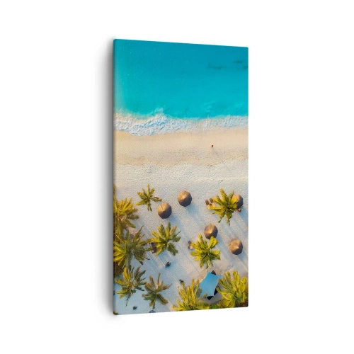 Bild auf Leinwand - Leinwandbild - Willkommen im Paradies - 55x100 cm