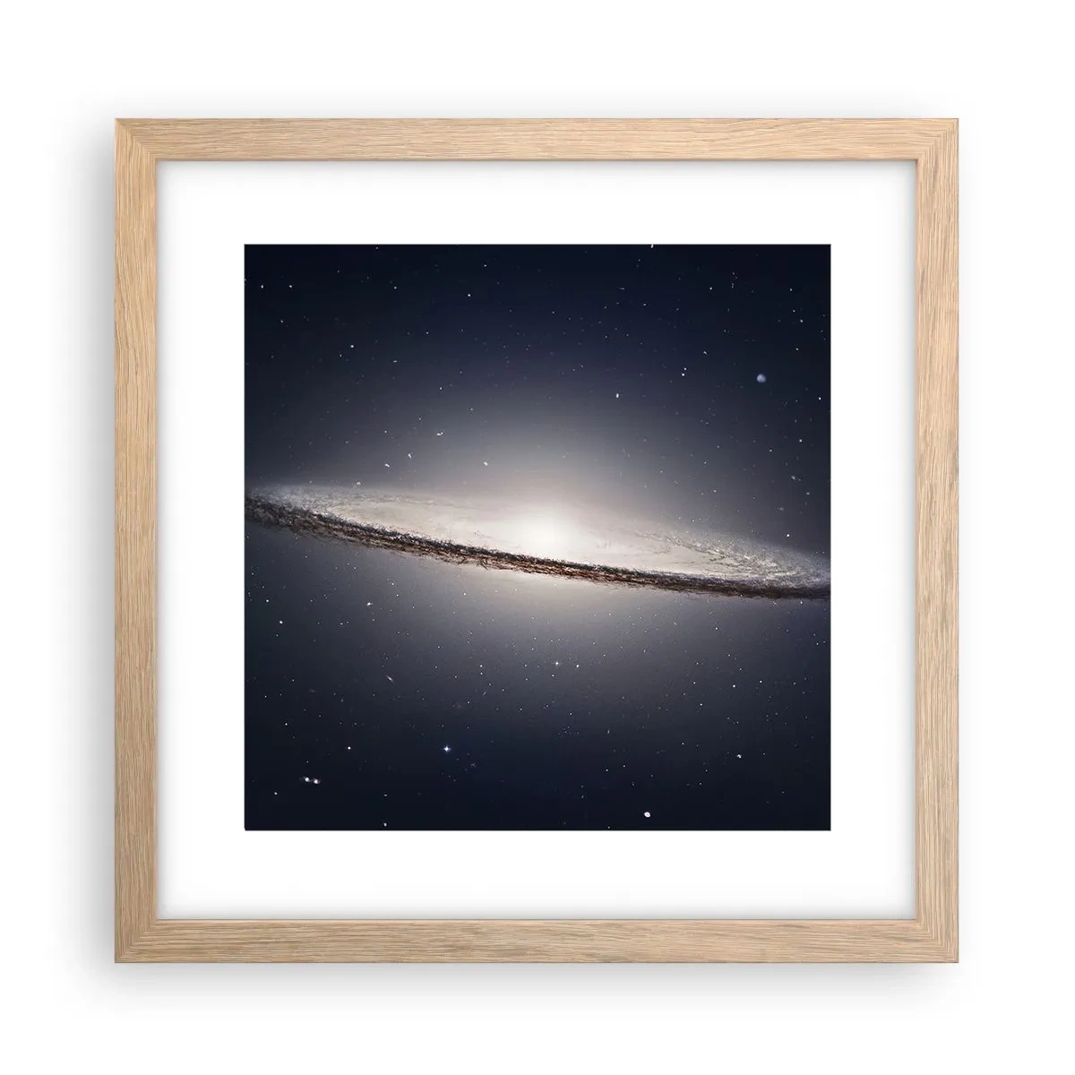 Poster in einem Rahmen aus heller Eiche - Vor langer Zeit in einer weit entfernten Galaxie ... - 30x30 cm
