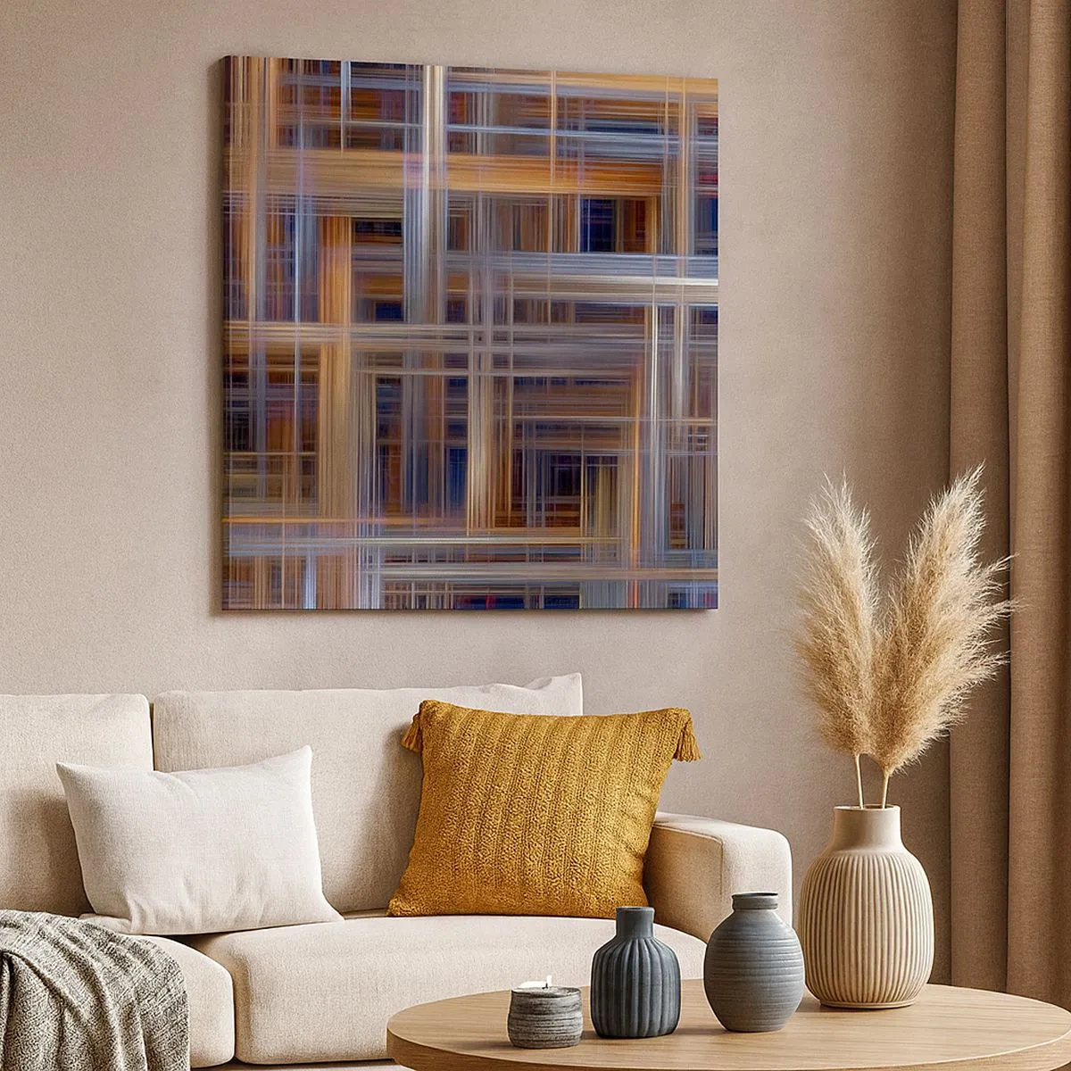 Bild auf Leinwand - Leinwandbild - Aus Licht gewebt - 30x30 cm