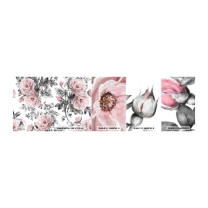 Fototapetenmuster Standard Eco - Verliere dich in den Blüten der Rosen - Blumen, Rose, Garten - 100x30 cm