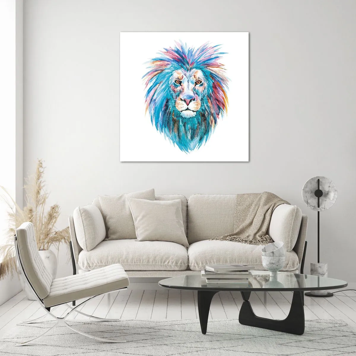 Glasbild - Bild auf glas - Eine elektrisierende Aura - 40x40 cm