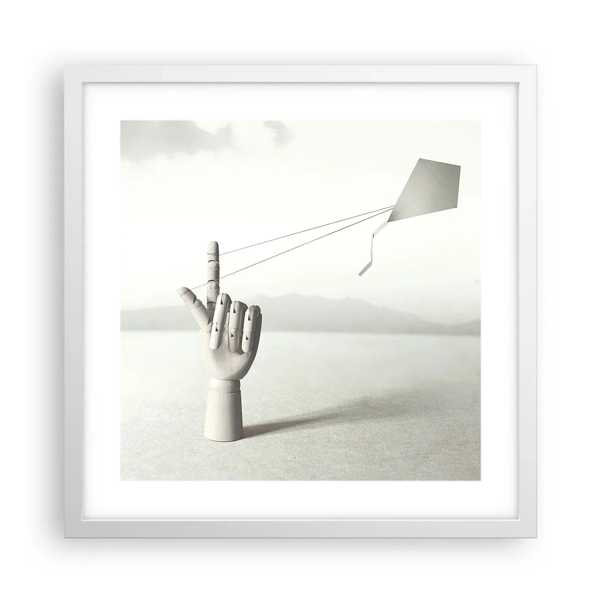 Poster in einem weißen Rahmen - Kraftprobe - 40x40 cm