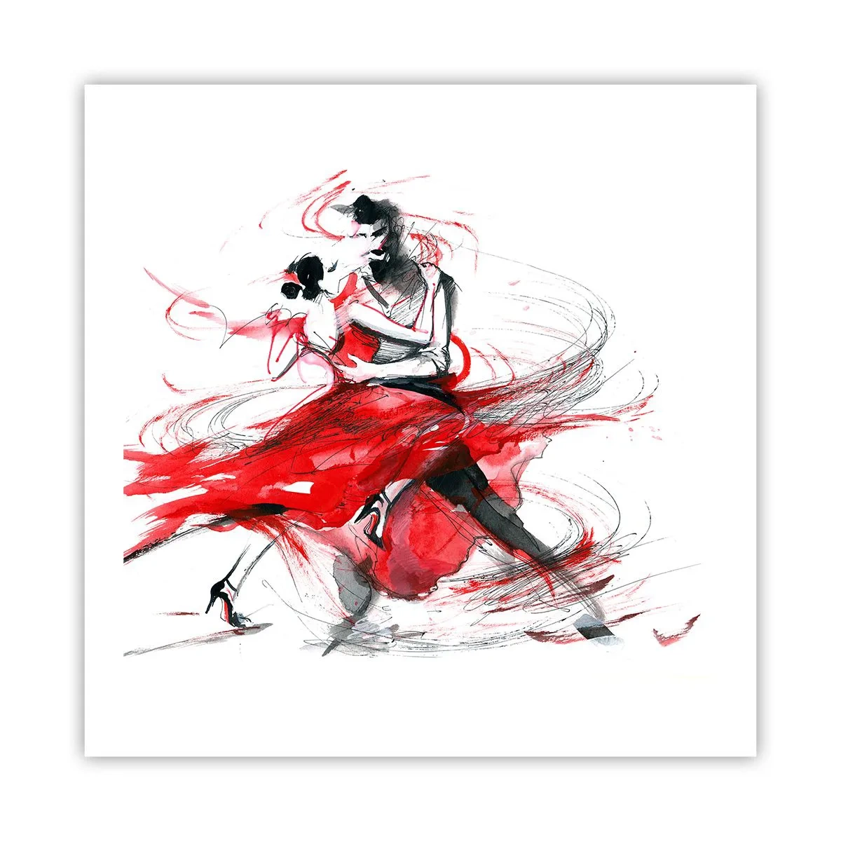 Poster - Tango – der Rhythmus der Leidenschaft - 60x60 cm