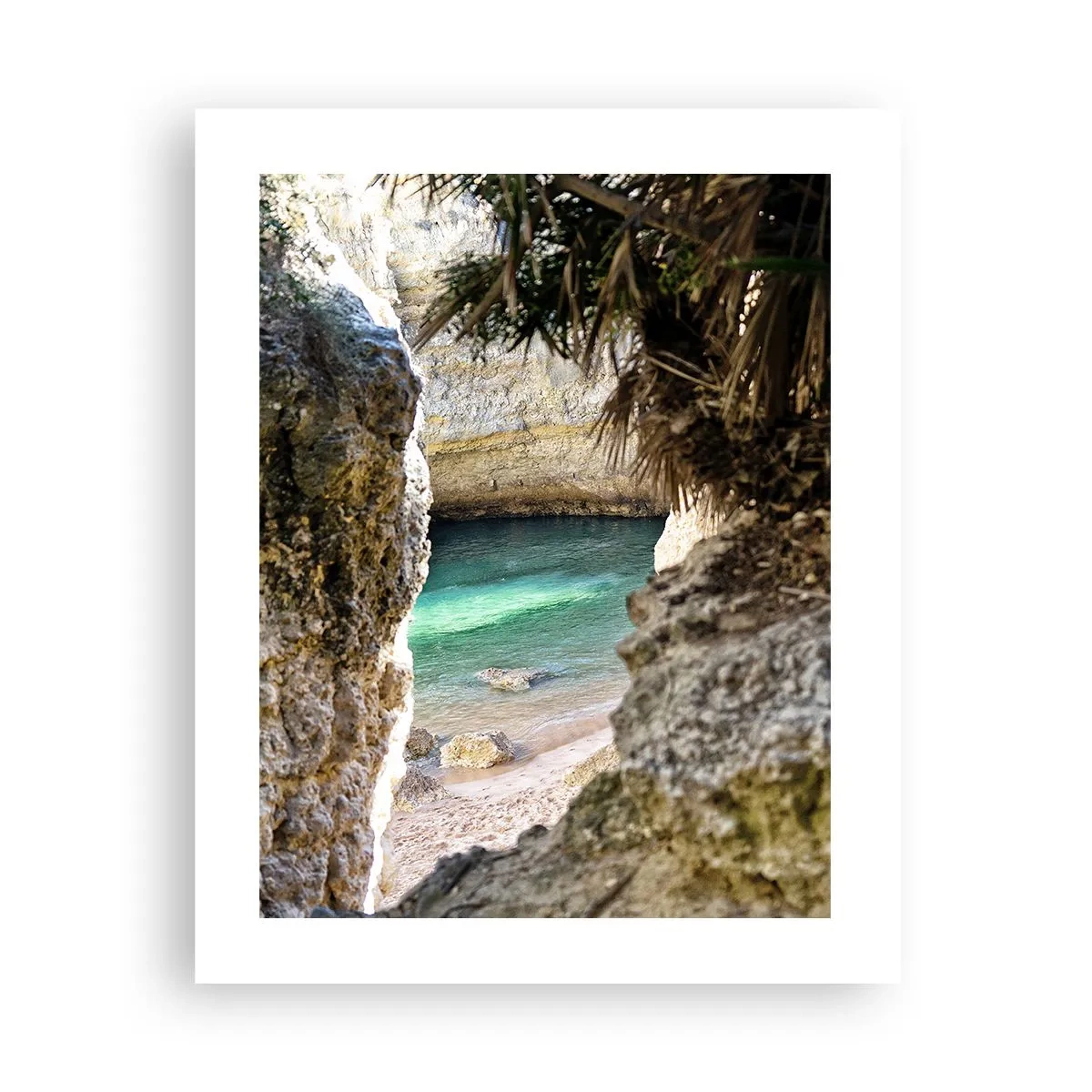 Poster - Türkisfarbene Bucht - 40x50 cm