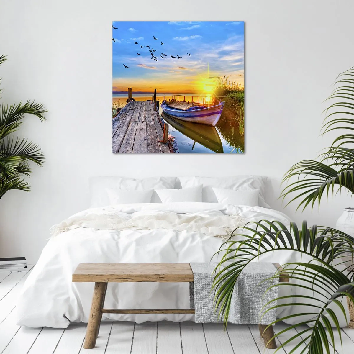 Bild auf Leinwand - Leinwandbild - Bis morgen - 40x40 cm