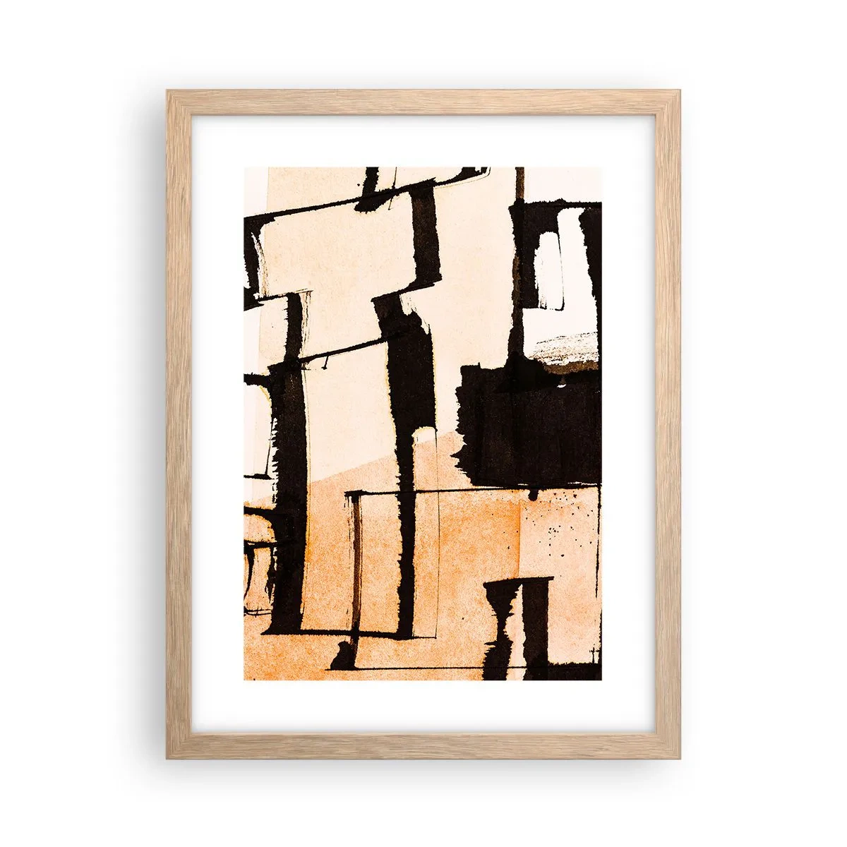 Poster in einem Rahmen aus heller Eiche - Also doch Ordnung - 30x40 cm