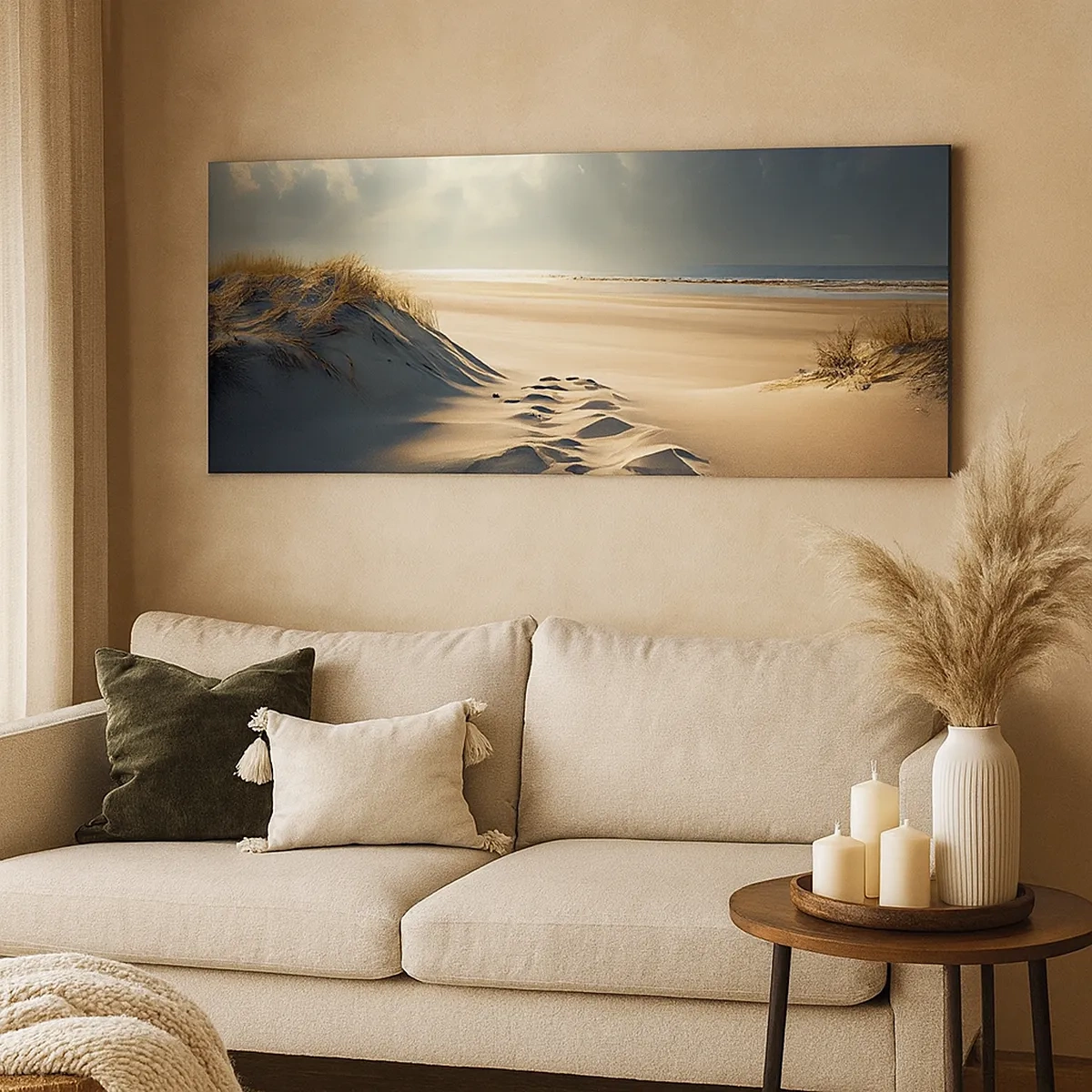 Bild auf Leinwand - Leinwandbild - Beruhigende Landschaft - 30x30 cm