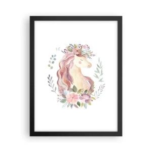 Poster in einem schwarzem Rahmen - Eine Einladung in die Welt der Märchen - 30x40 cm