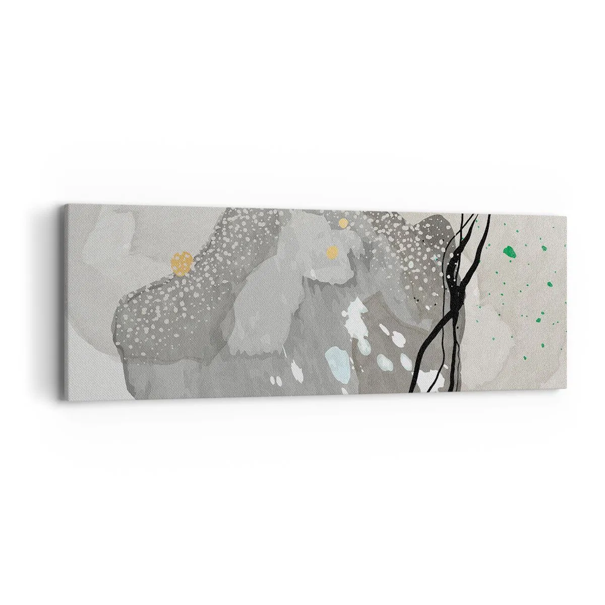 Bild auf Leinwand - Leinwandbild - Organische Komposition - 90x30 cm