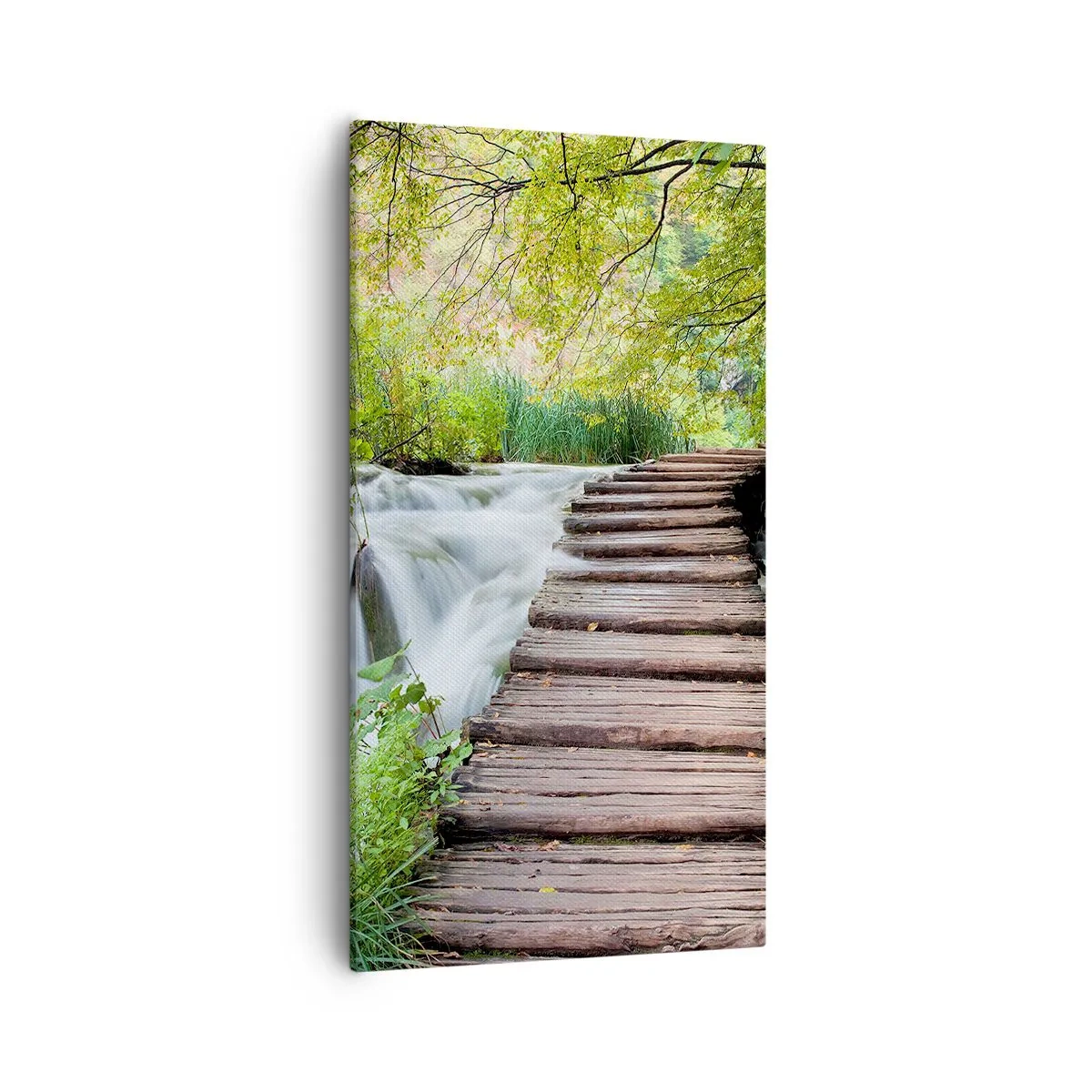 Bild auf Leinwand - Leinwandbild - Das Wasser ist überhaupt nicht ruhig - 55x100 cm