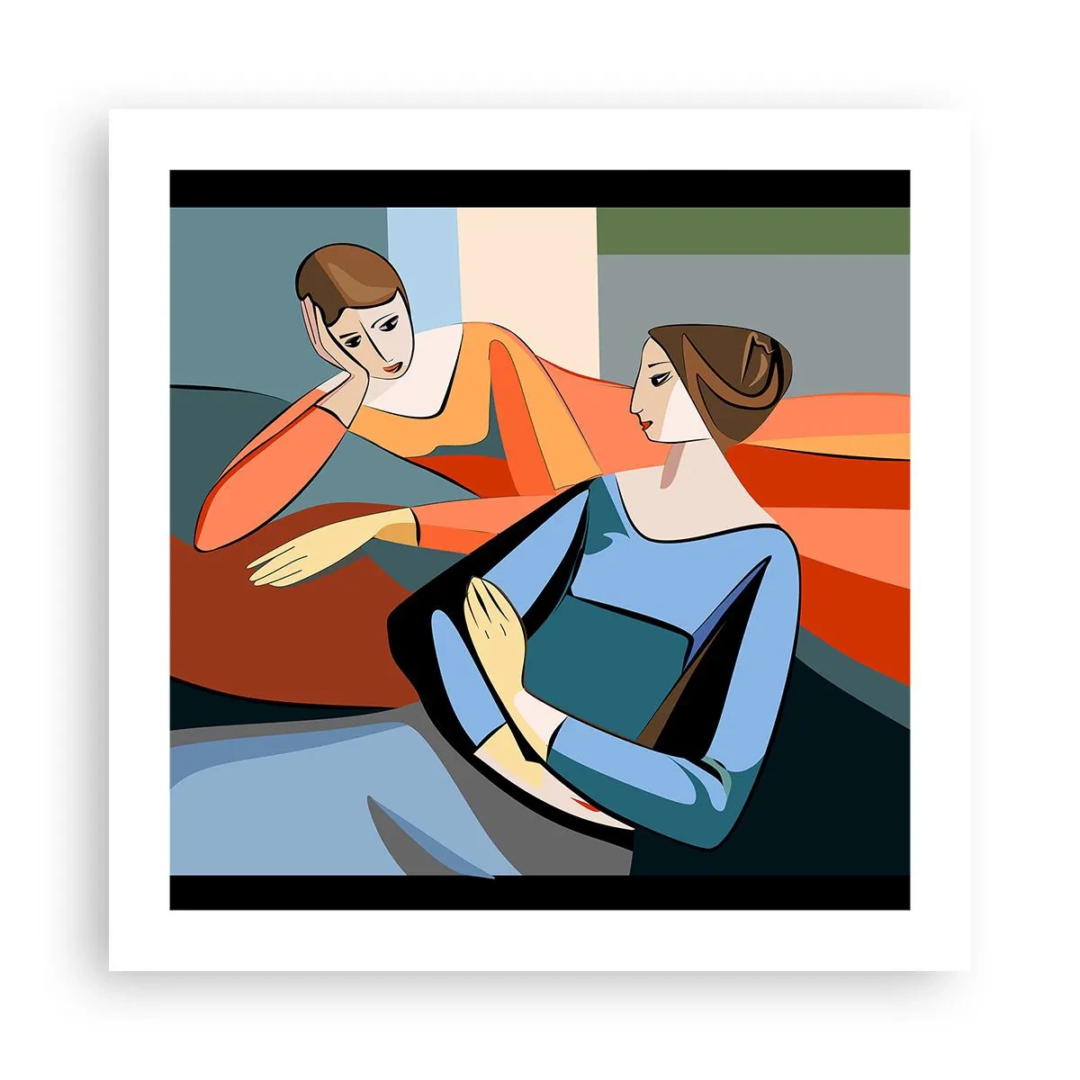 Poster - Moment der Zuversicht - 50x50 cm