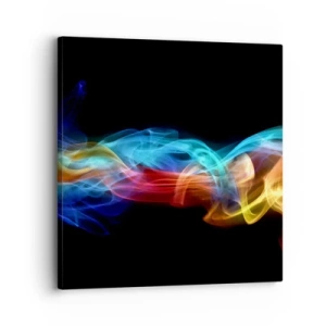 Bild auf Leinwand - Leinwandbild - Regenbogentanz der Nebel - 30x30 cm